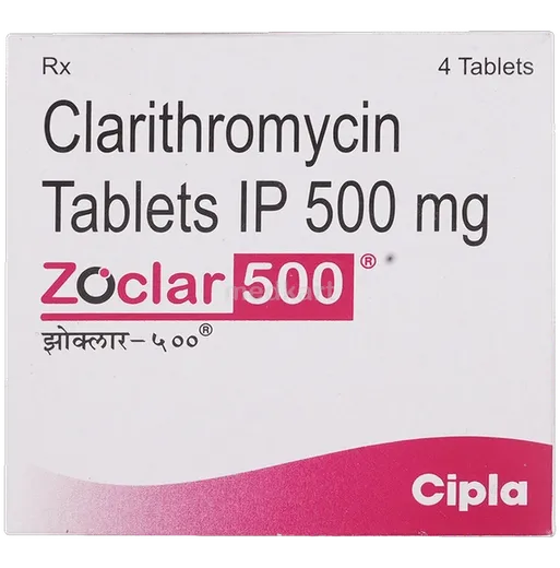 zoclar 500mg tablet 4's